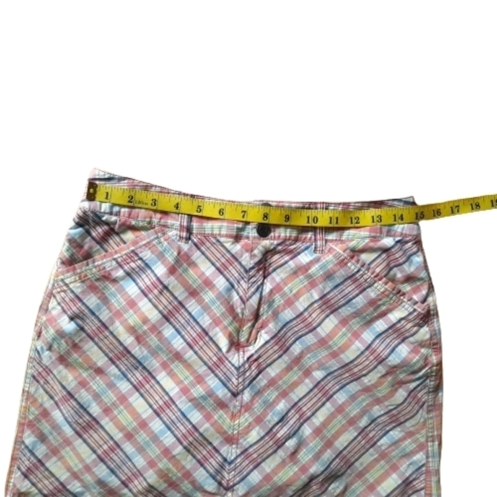 Croft & Barrow Skort Size 10 Stretch Pink Plaid - Picture 10 of 10